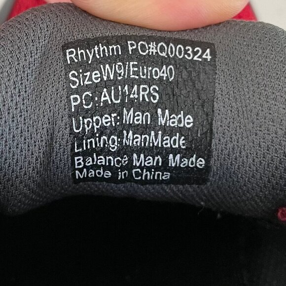 Merrell Weil Rhythm 1st Ray Flex AWS Lace Up Lo Cut Mesh Manmade Sneakers Red 40 - Picture 8 of 14